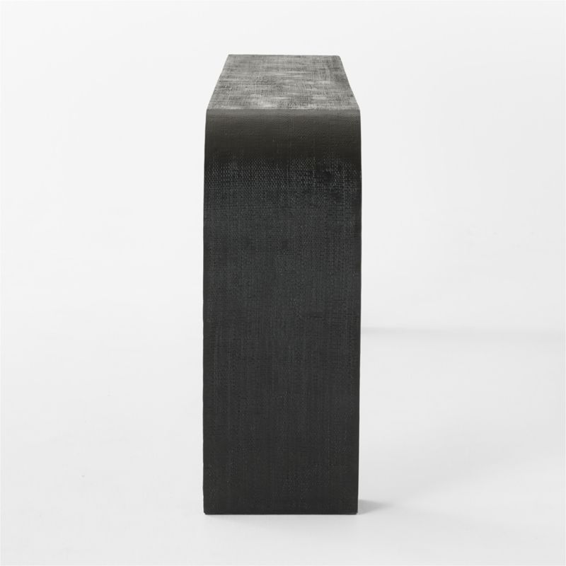 Crescent 80" Black Resin Console Table - image 5 of 7