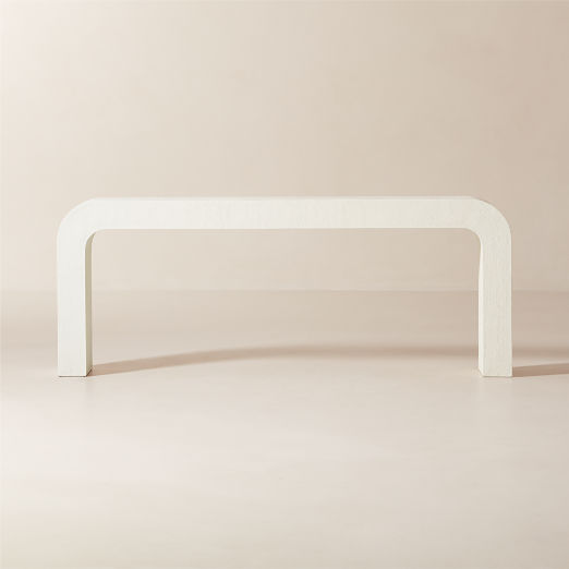 Crescent 80" Ivory Console Table