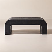 Crescent 80" Black Resin Console Table