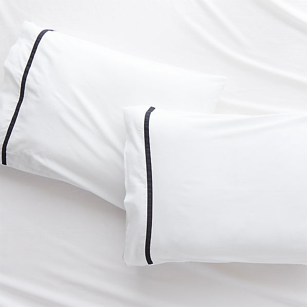 black cotton pillowcases