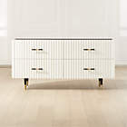 Rialto 60" Warm White Storage Bench