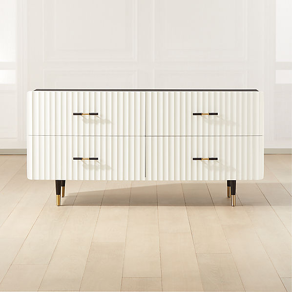 Modern Dressers And Chests Of Drawers Cb2, Small White Modern Dresser