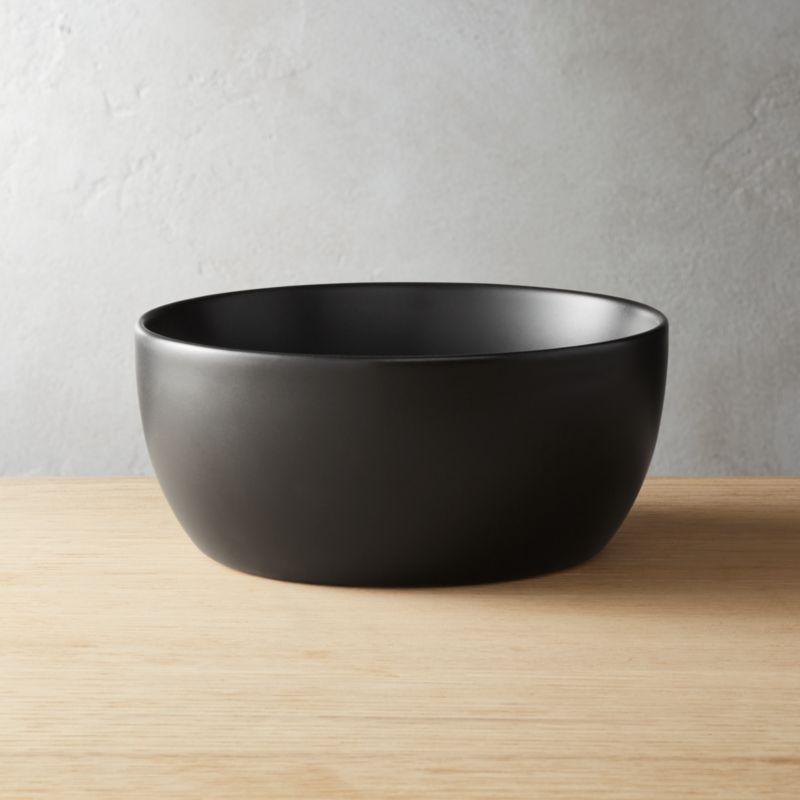 View Crisp Matte Black Soup Bowl details