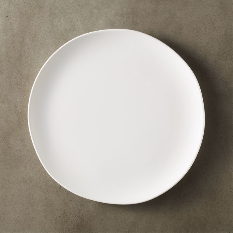 Crisp White Ceramic Dinner Plate + Reviews | CB2