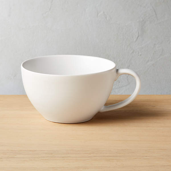 Crisp Modern Matte White Coffee Mug Set of 8 + Reviews
