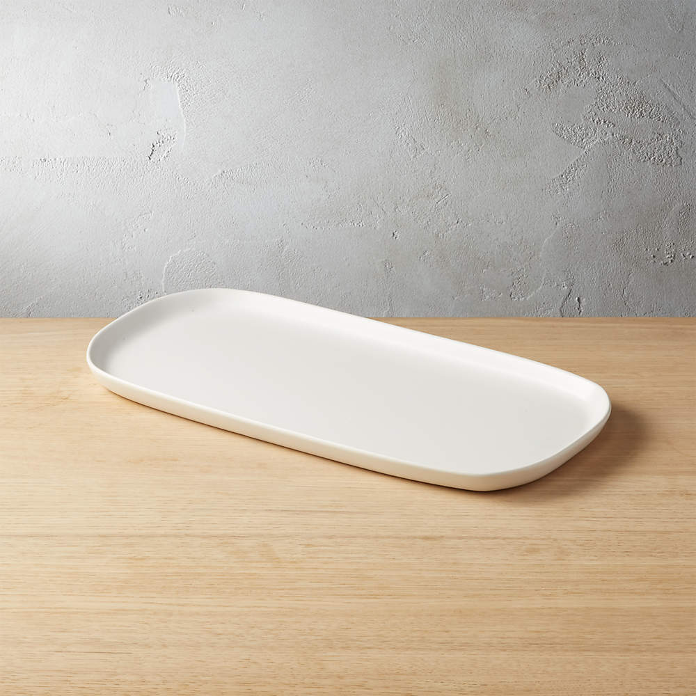 1x White Unbranded Serving Plate Platter 40 cm 