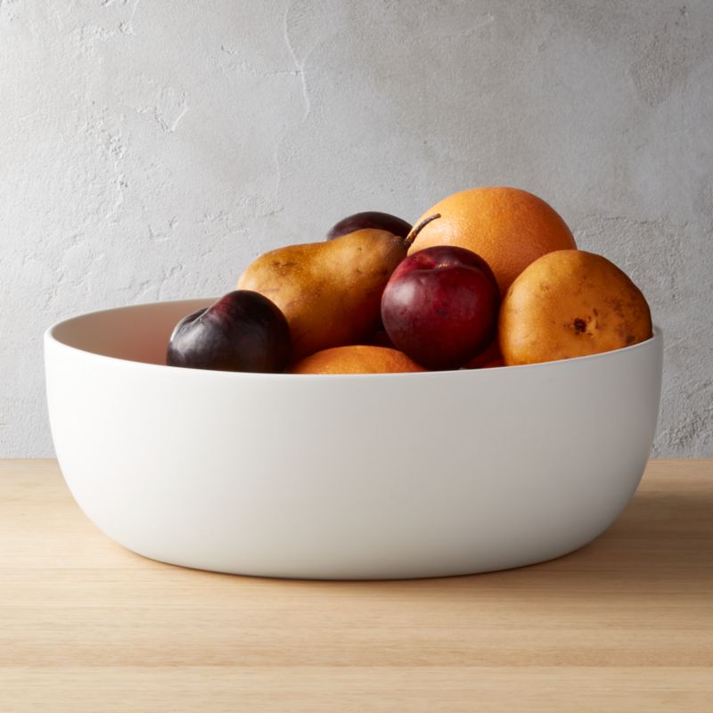 Crisp Matte White Serving Bowl - image 1 of 10