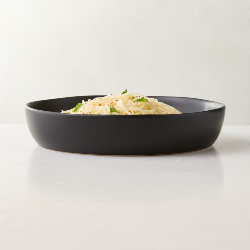 Crisp Modern Matte Black Soup/Cereal Bowl + Reviews