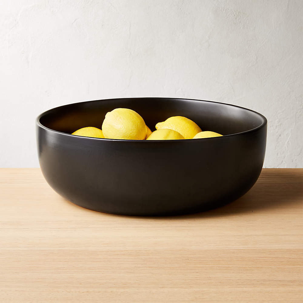 Crisp Modern Matte Black Soup/Cereal Bowl + Reviews