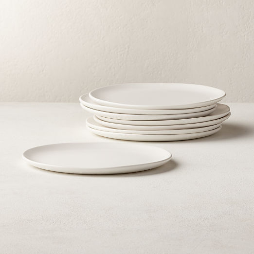 White Salad Plates CB2