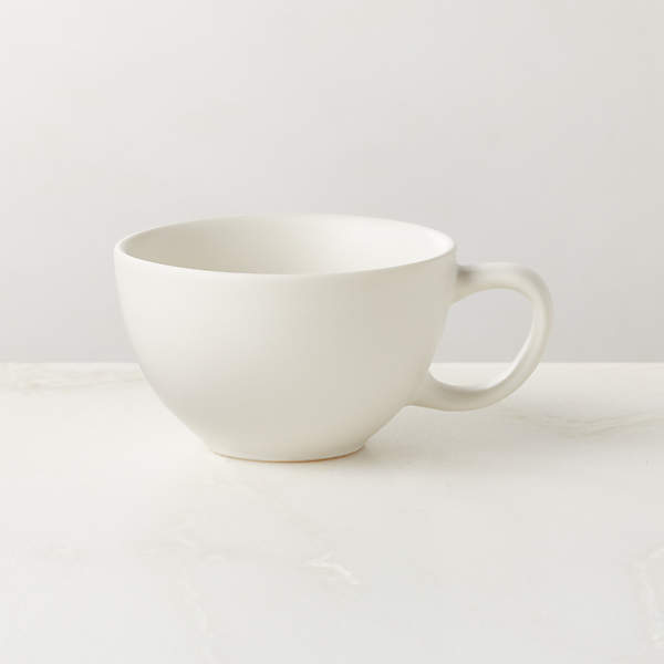 Crisp Modern Matte White Espresso Cup + Reviews