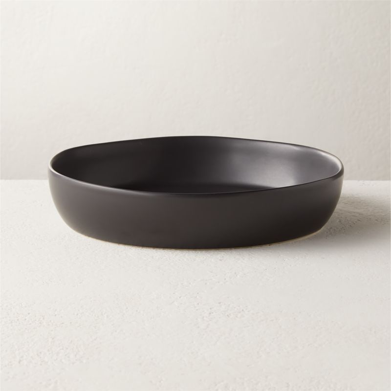 Crisp Matte Black Pasta Bowl - image 0 of 3