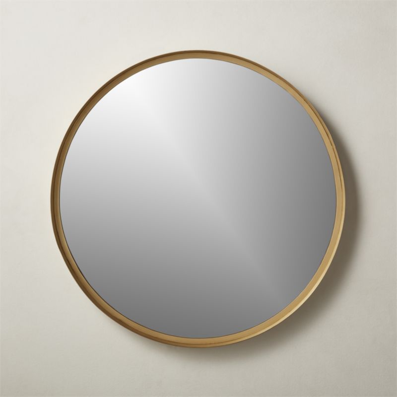 brass mirror