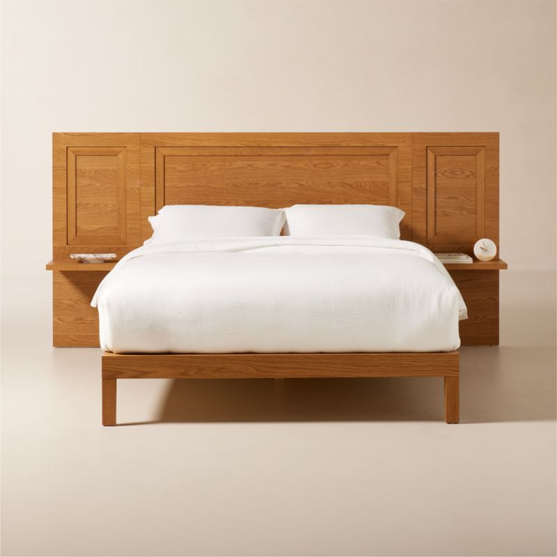 Crofton Wood Queen Bed with Nightstands - image 3 of 9