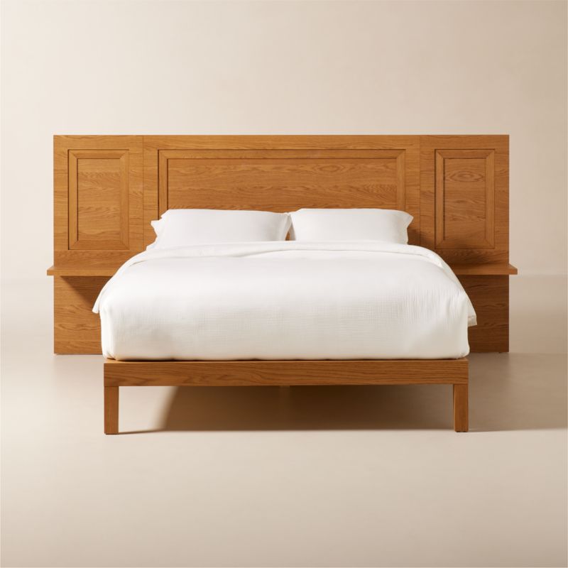 Crofton Wood Queen Bed with Nightstands - image 0 of 9