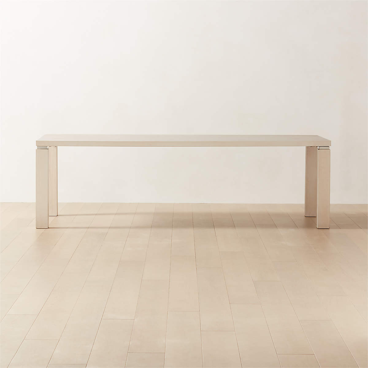 Croix Modern 100" Bleached Ash Dining Table + Reviews CB2