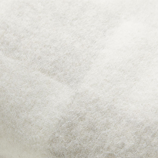 Crosby Ivory Check Alpaca Lumbar Pillow Cover 48"x12" by Blacksaw