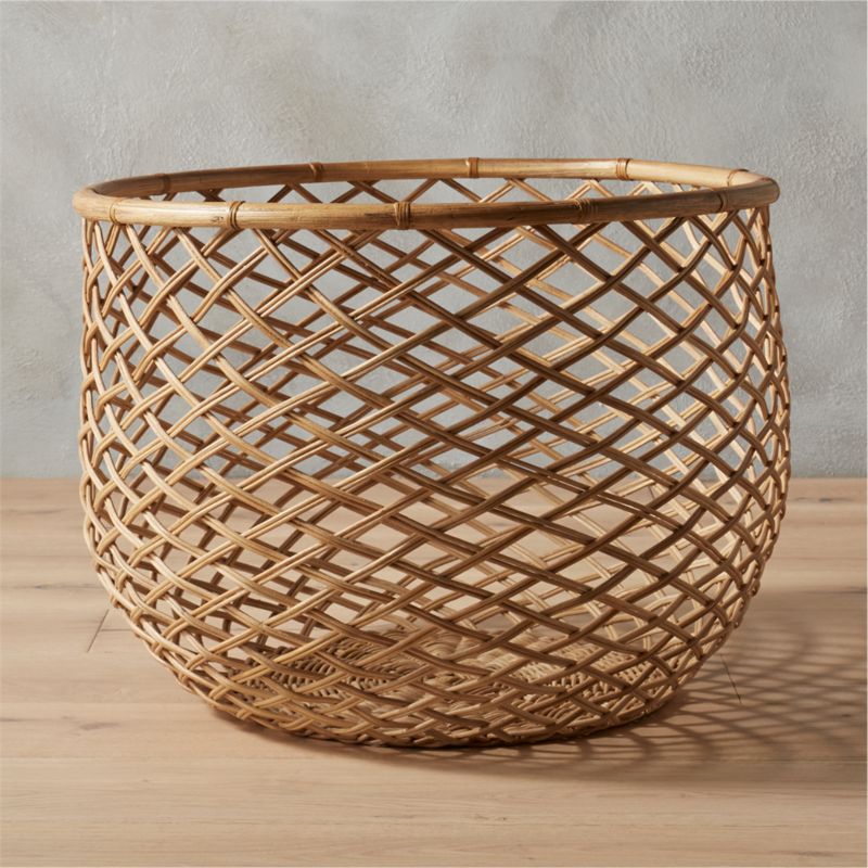 Bathroom Storage Baskets Cb2 Crossover Natural Basket