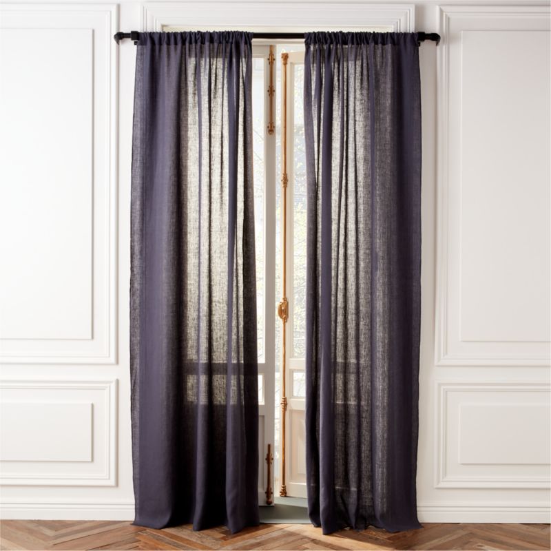 Carraway Single Matte Black Curtain Rod with Matte Black Finials 48"-88"x1.25" - image 1 of 2