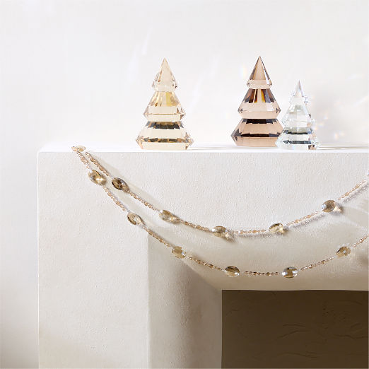 Adina Amber Crystal Christmas Tree Figures