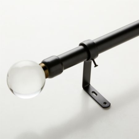 Crystal Glass Curtain Rod Set Cb2