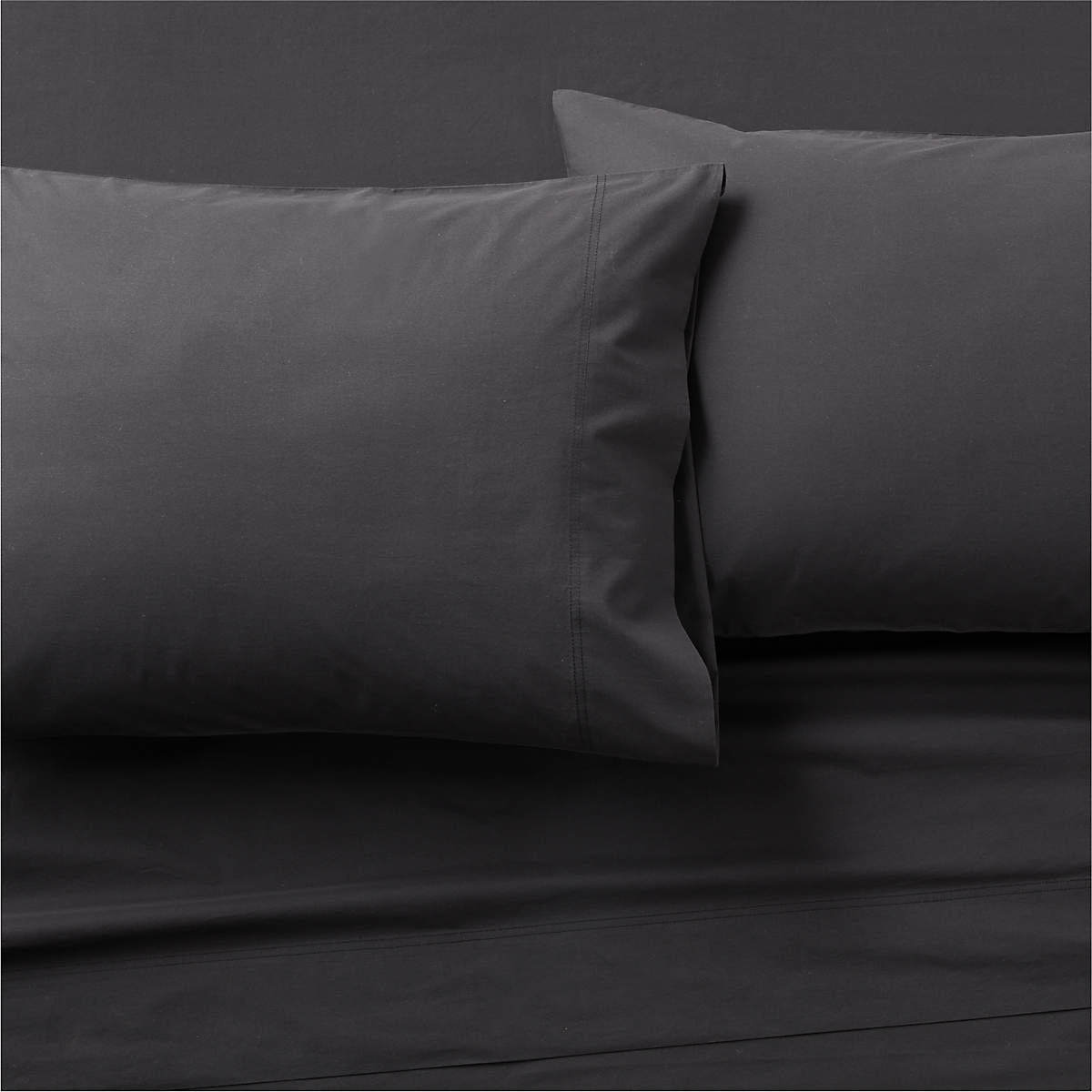 Organic Cotton Sheet Set Color Black Size Full