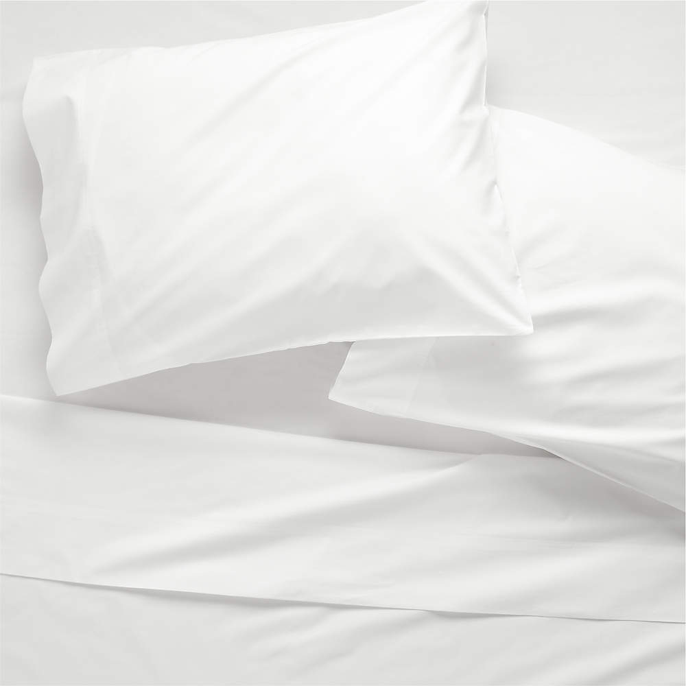 Flat Sheet 100% Cotton Percale 400 TC Thread Count Easy Iron Bed Linen Bedding 