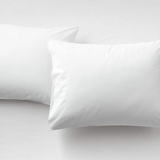 Organic Cotton Percale 400 Thread Count White King Sheet Set + Reviews