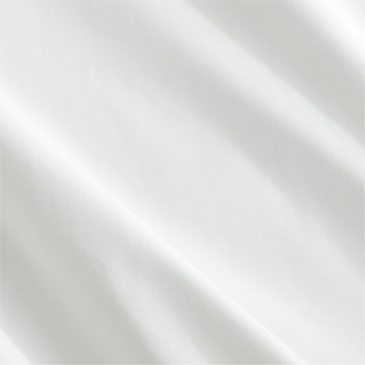 Classic Organic Cotton Percale 400 Thread Count White Duvet Cover