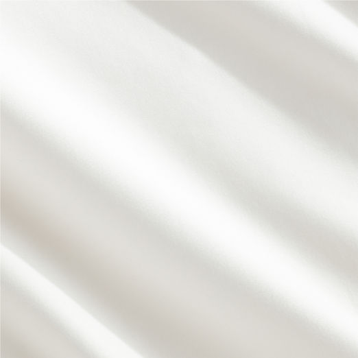 Classic Organic Cotton Sateen 520 Thread Count Ivory Full/Queen Duvet Cover