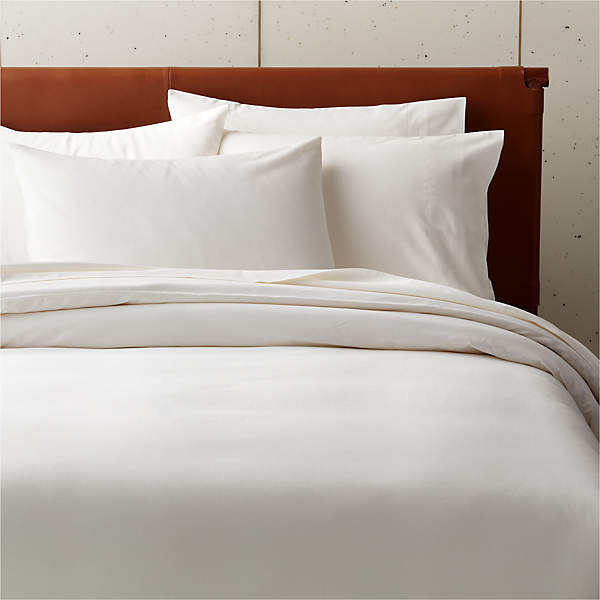 Cotton Sateen 520 Thread Count Ivory, California King Duvet Cover Canada