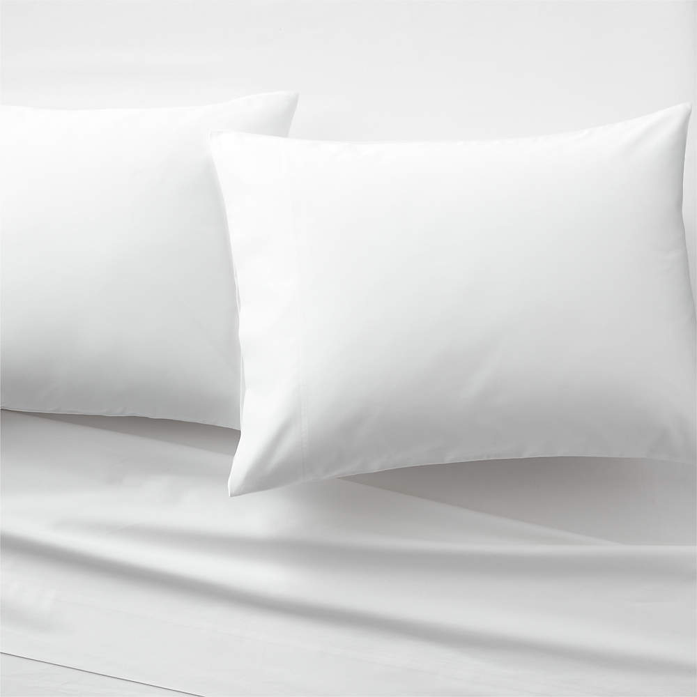 Organic Cotton Sateen 520 Thread Count White Sheet Set