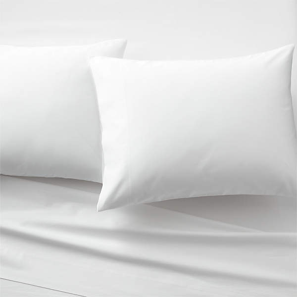 Organic Cotton Sateen 520 Thread Count White Sheet Set and