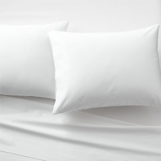 Organic Cotton Sateen 520 Thread Count White Sheet Set