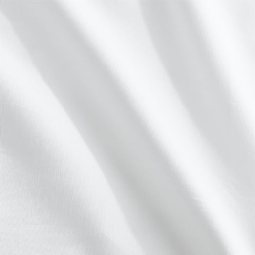Classic Organic Cotton Sateen 520 Thread Count White Duvet Cover