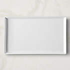 Le Paradis Rectangular Stainless Steel and Enamel Serving Tray