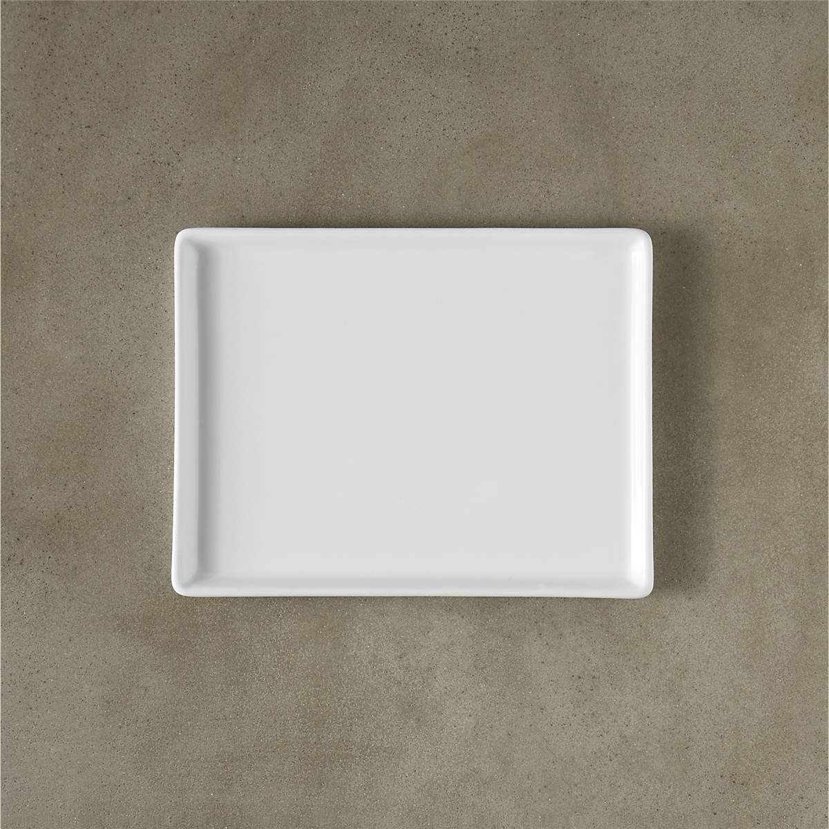 Cuatro Rectangular White Serving Platter Small + Reviews | CB2