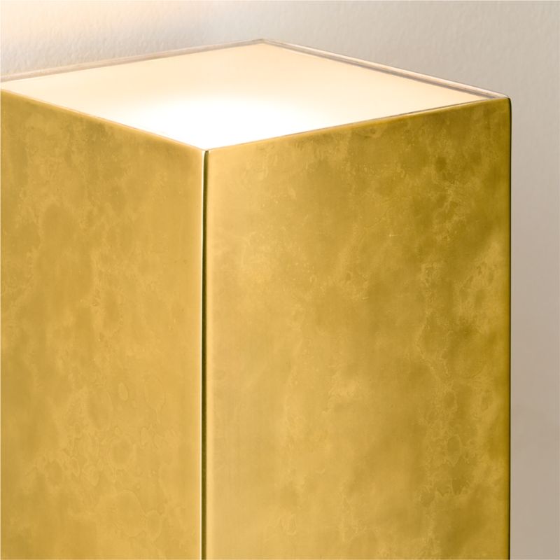 Cubelite Indoor/Outdoor Aged Brass Wall Sconce 12" by Bill Curry - image 2 of 5