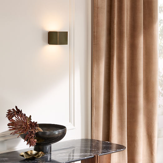 Cubelite Indoor/Outdoor Dark Bronze Wall Sconce 4" by Bill Curry
