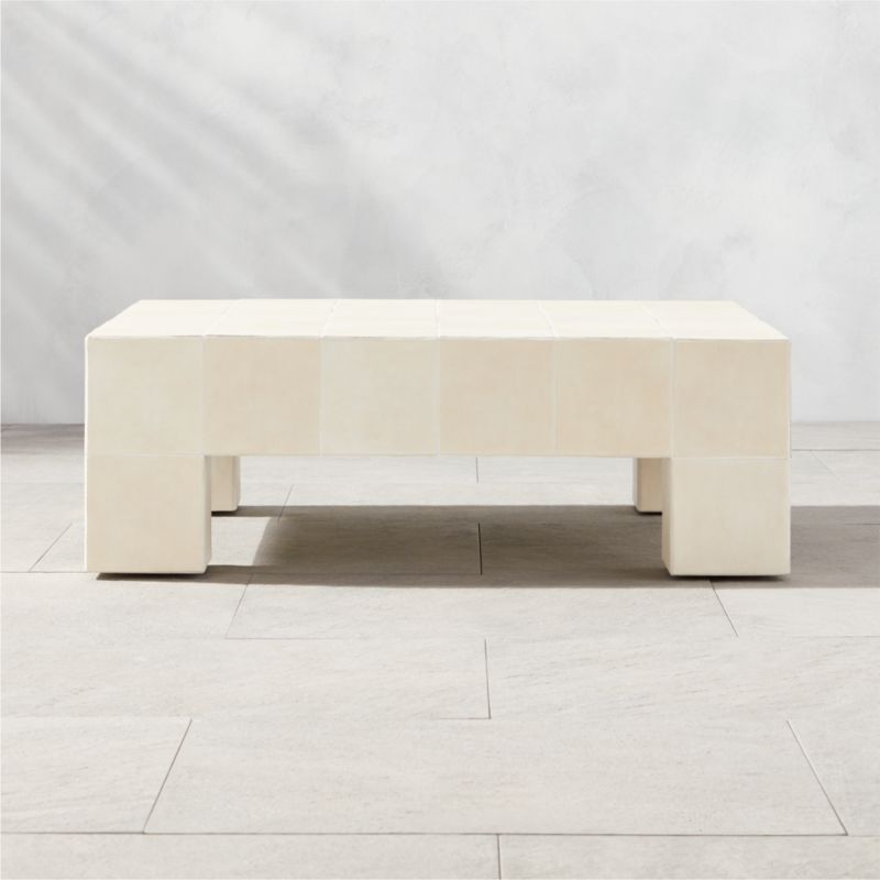 Cubo 36" Ceramic Indoor/Outdoor Coffee Table - image 0 of 9