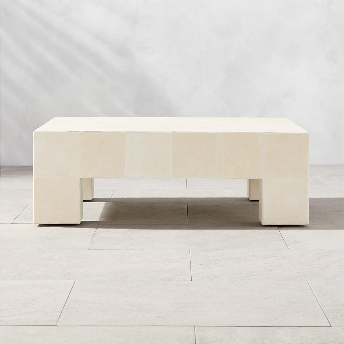 Terrazzo Outdoor Patio Coffee Table + Reviews CB2