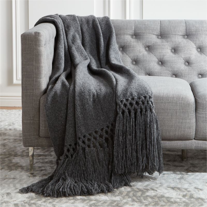 View Cue Grey Alpaca Throw details