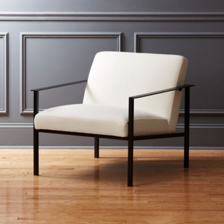 Cue White Chair With Black Legs Reviews Cb2