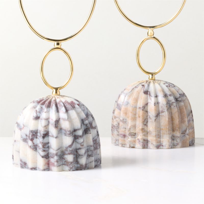 Cupola Viola Marble Double Taper Candle Holder - image 2 of 6