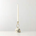 Aimes Brass and Travertine Bookstand