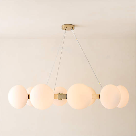 Curie Polished Champagne Chandelier