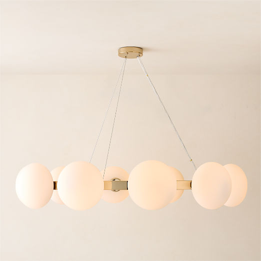 Curie Polished Champagne Chandelier