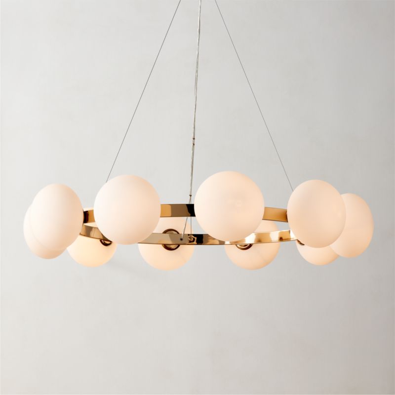 Curie Polished Champagne Chandelier - image 0 of 6