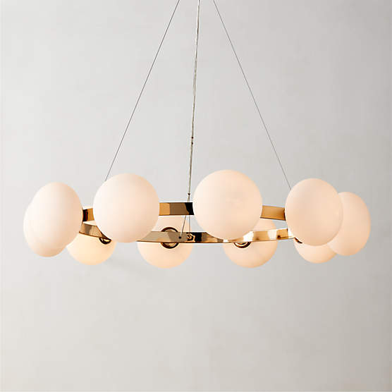 Curie Polished Champagne Chandelier