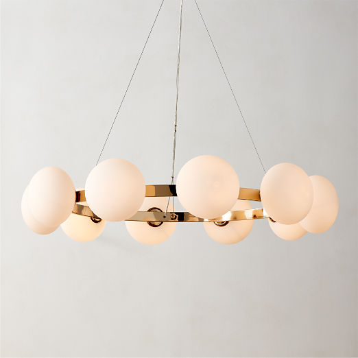 Curie Polished Champagne Chandelier